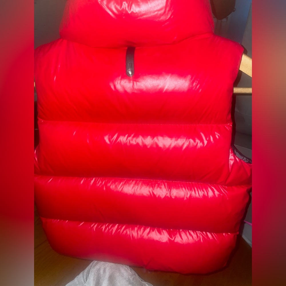 Mackage Red and Black Puffer Vest